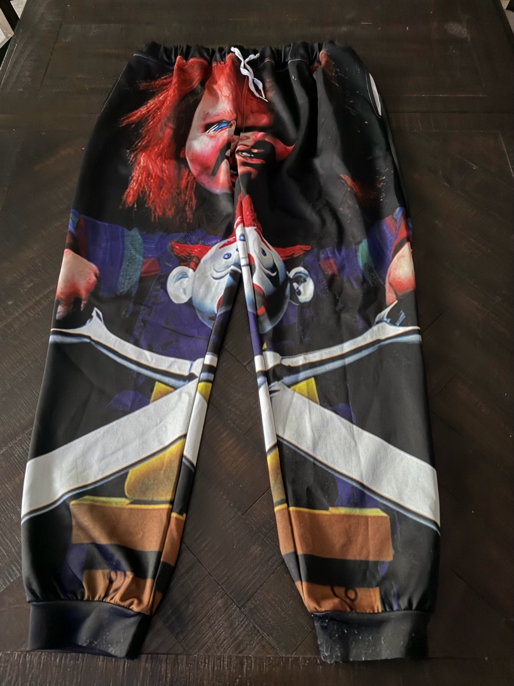 Black Clown Graphic Jogger Pants — Women's Track Joggers